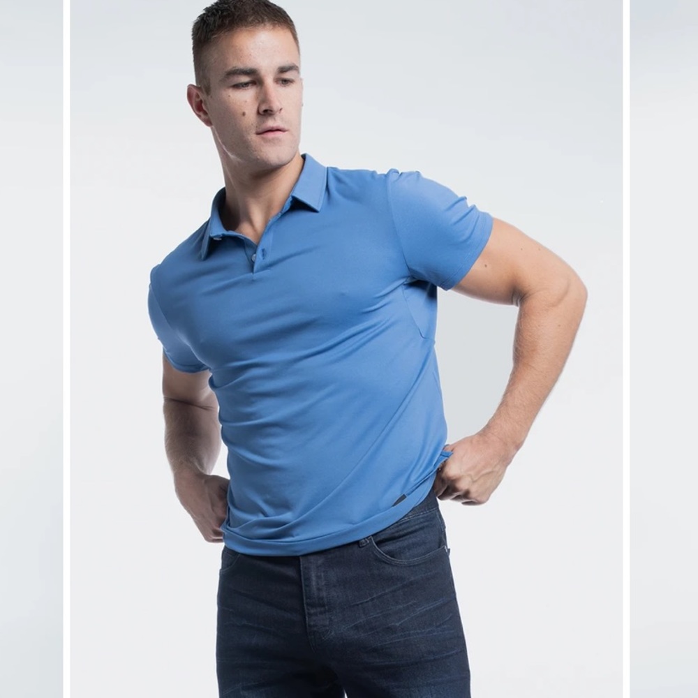Karlberry blue light polo